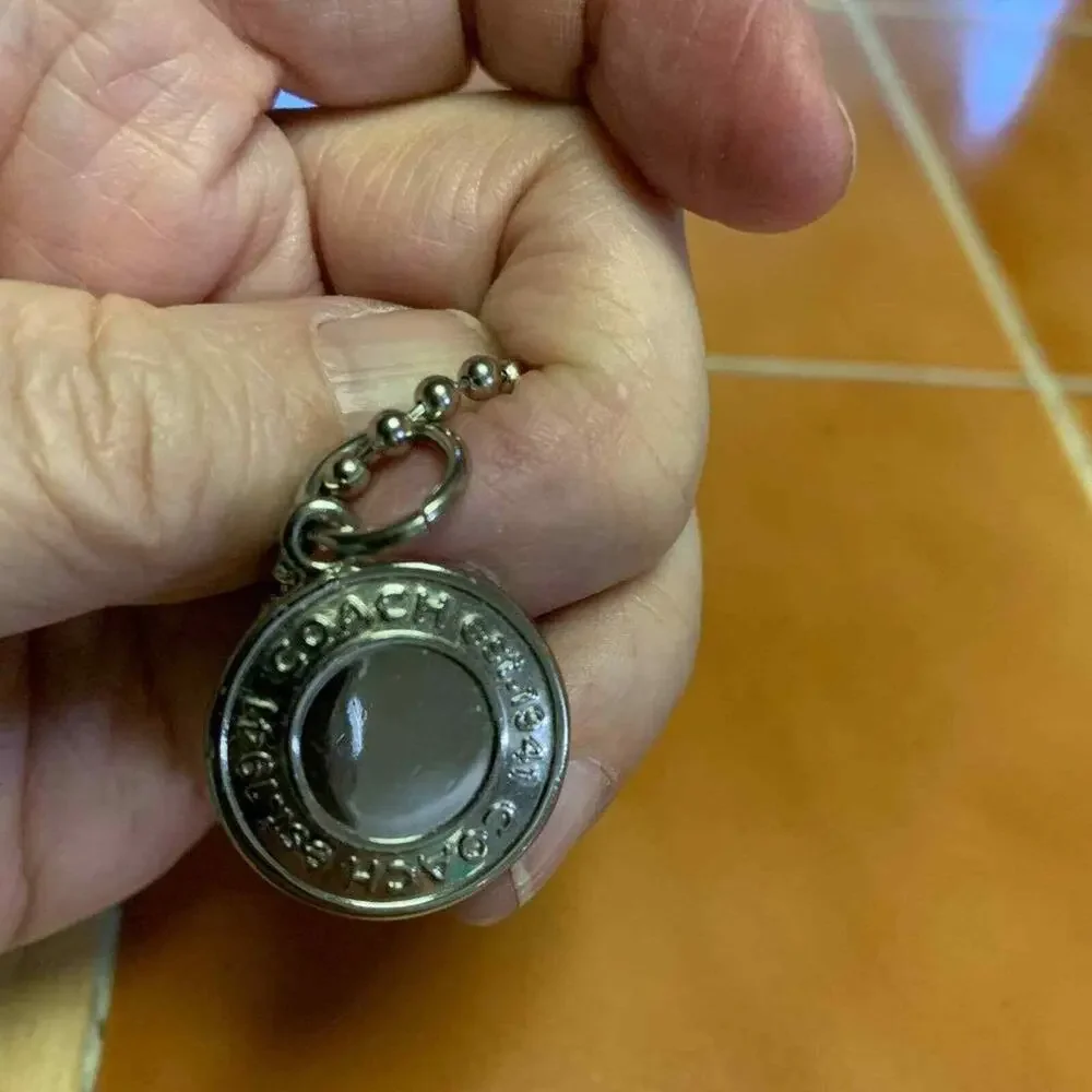 COACH Est. 1941 Silver Metal 7/8